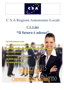 CSA PROGRAMMA 30 03 2015