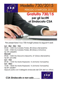 Volantino campagna 730.15