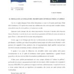 Segr. Naz. CSA, IL MESSAGGIO AUGURALE DEL SEGRETARIO GENERALE PER IL 25 APRILE