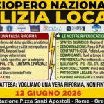 12 giugno 2026 Sciopero Nazionale Polizia Locale