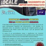 CSA CISAL, TRASPORTO PUBBLICO GRATUITO PER LA POLIZIA LOCALE SICILIANA: RAGGIUNTO UN IMPORTANTE RISULTATO