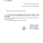 CSA CISAL, Comunicazione chiusura estiva 2026