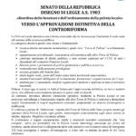 COMUNICATO – VERSO L’APPROVAZIONE DEFINITIVA DELLA CONTRORIFORMA DELLA POLIZIA LOCALE